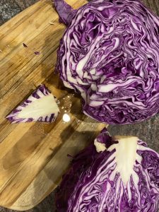 Roasted Purple Cabbage