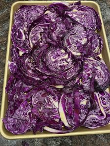 Roasted Purple Cabbage