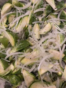 Brussels Sprouts with Caramelized Onions and Figs