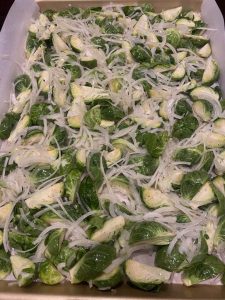 Brussels Sprouts with Caramelized Onions and Figs