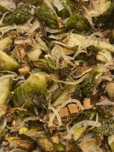 Brussels Sprouts with Caramelized Onions and Figs