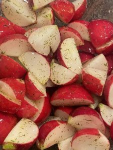 Roasted Radishes with Dill
