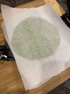 Cassava Spinach Tortillas