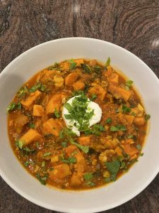 Cumin Sweet Potatoes with Chicken