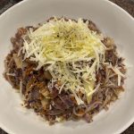 Veggies Pasta and Grass Finished Ground Beef