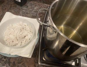 Calamari with Lemon Caper Aioli