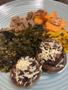 Roasted Mushrooms with Dijon and Romano