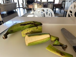 Pan Fried Green Plantains