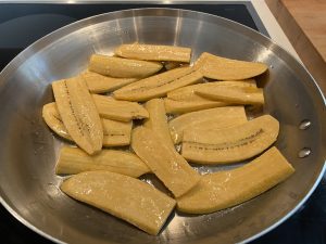 Pan Fried Green Plantains