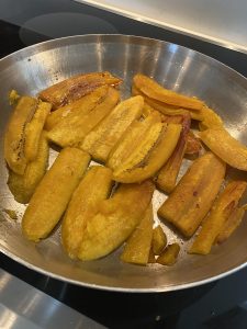 Pan Fried Green Plantains