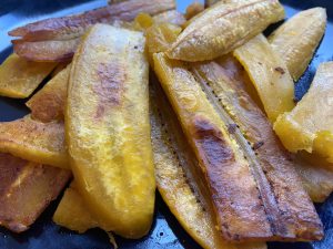 Pan Fried Green Plantains