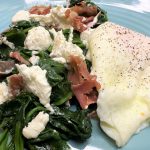 Sautéed Spinach with Garlic and Prosciutto
