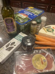 Prosciutto Spinach and Eggs with Sorghum Spaghetti